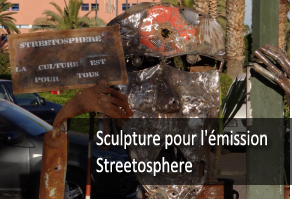 sculpture pour l emission streetosphere